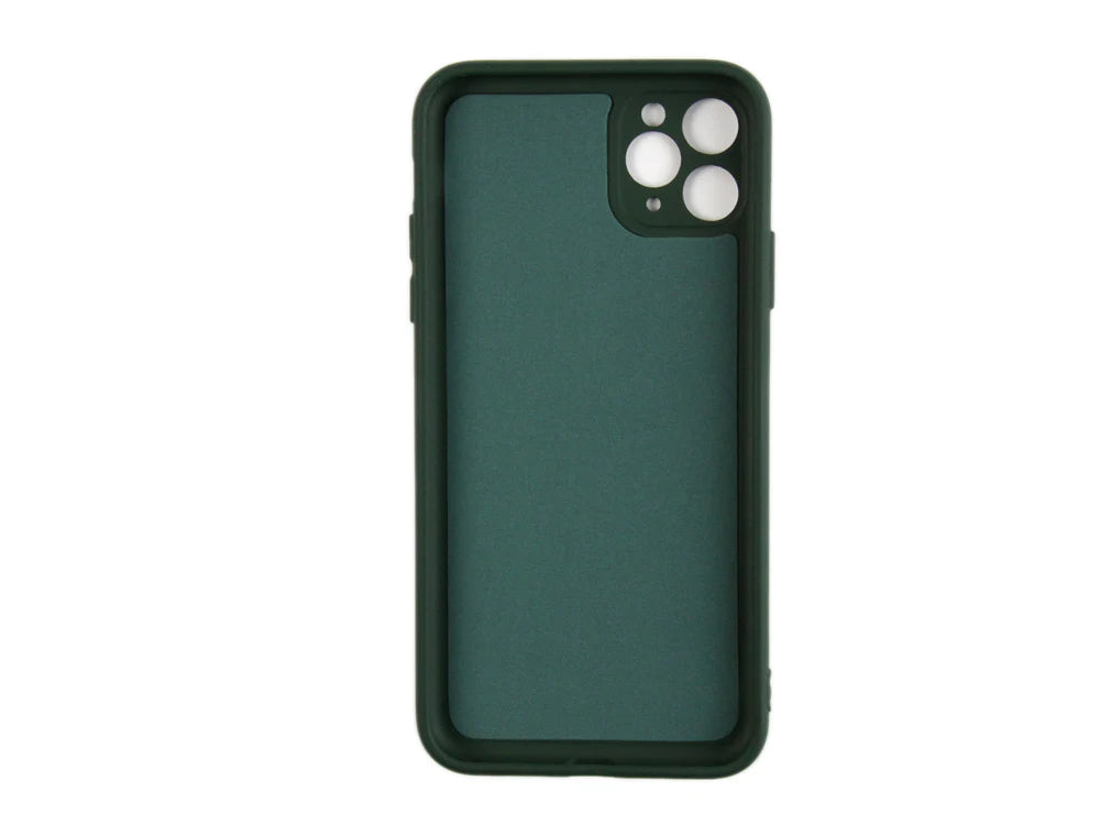 Puha TPU tok iPhone 11 Pro Max készülékhez (Sötétzöld)