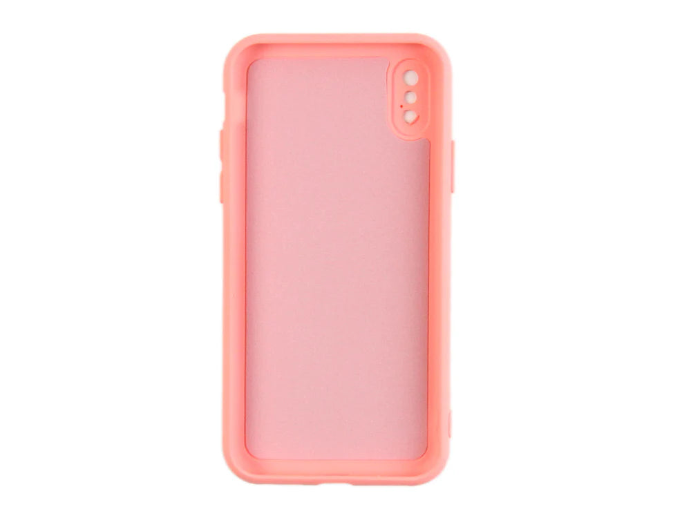 Puha TPU tok iPhone X készülékhez (Rózsaszín)