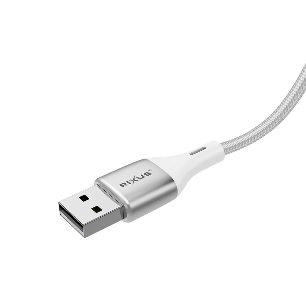 USB-A – Lightning kábel LED kijelzővel, dobozzal, fehér (100 cm)
