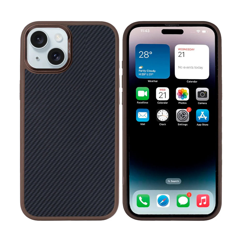 Carbon tok MagSafe-fel iPhone 15-höz (barna)