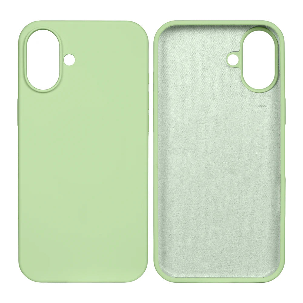 Puha TPU tok iPhone 16-hoz (világoszöld)