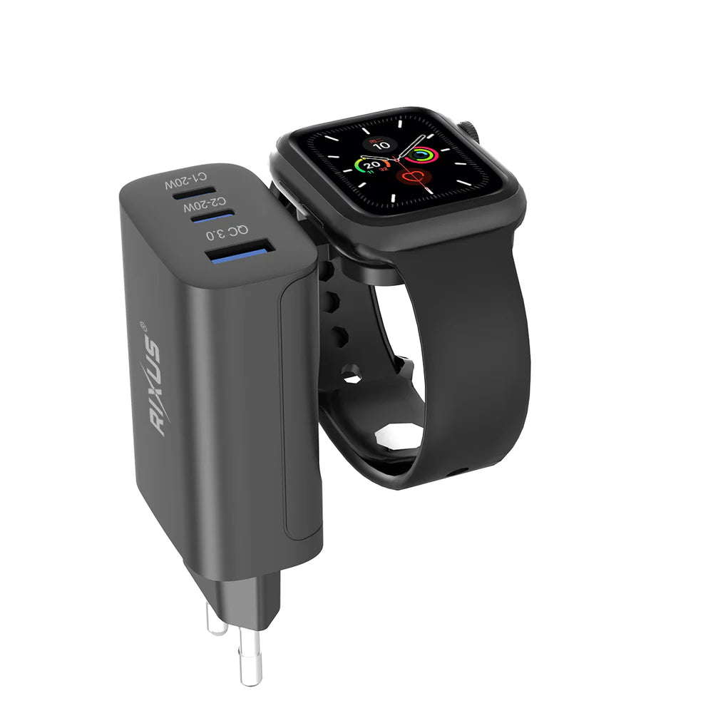43 W-os töltőblokk Apple Watchhoz, iPhone-hoz és AirPods-hoz (fekete)