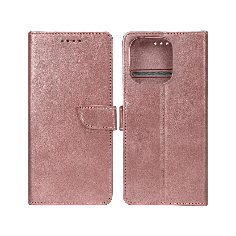 Könyv típusú tok iPhone 16 Pro Max készülékhez (Rózsaszín)