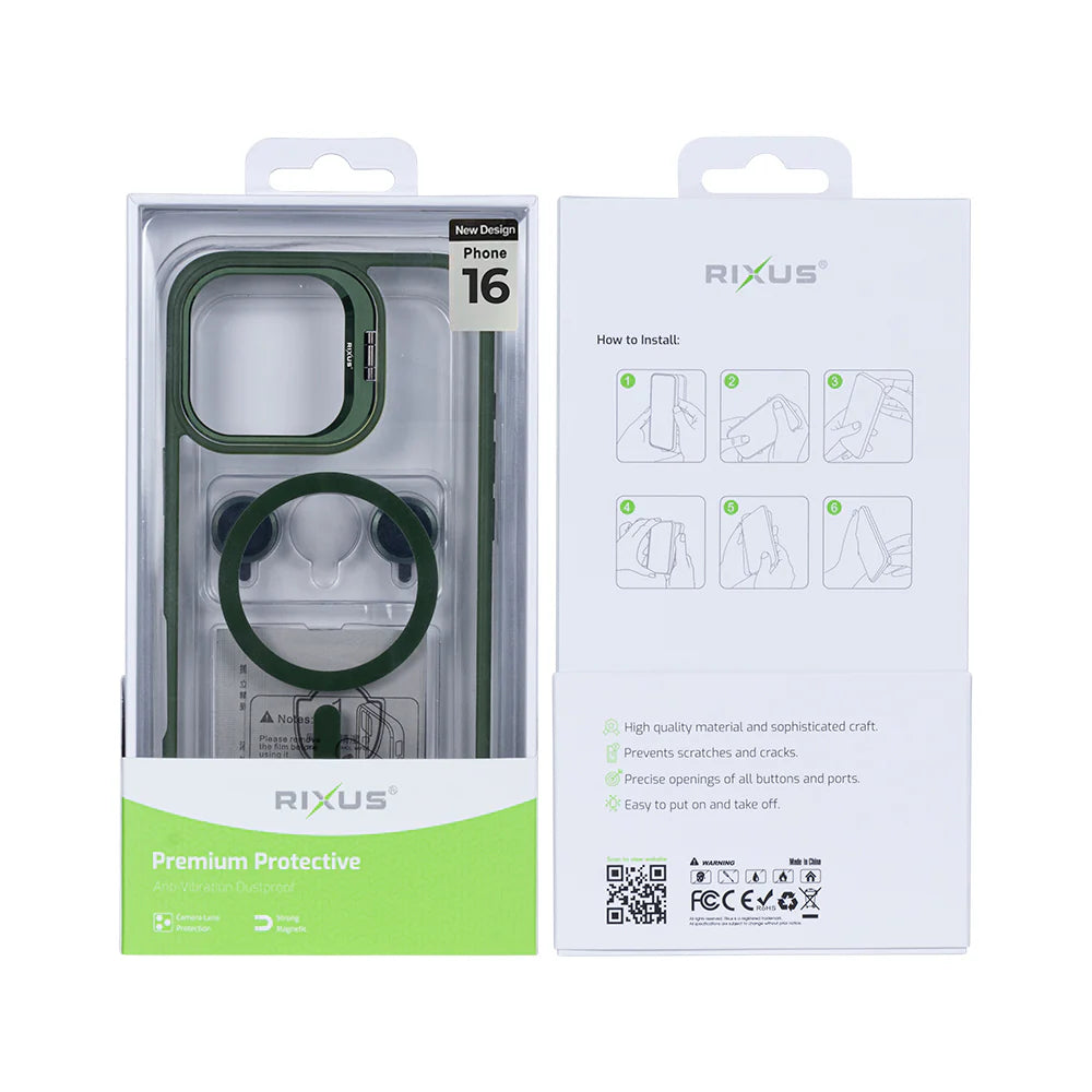 Masszív tok MagSafe-fel iPhone 16-hoz (sötétkék)