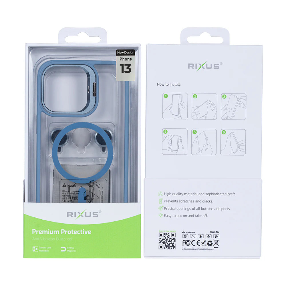 Masszív tok Magsafe-tel iPhone 13-hoz (világoskék)