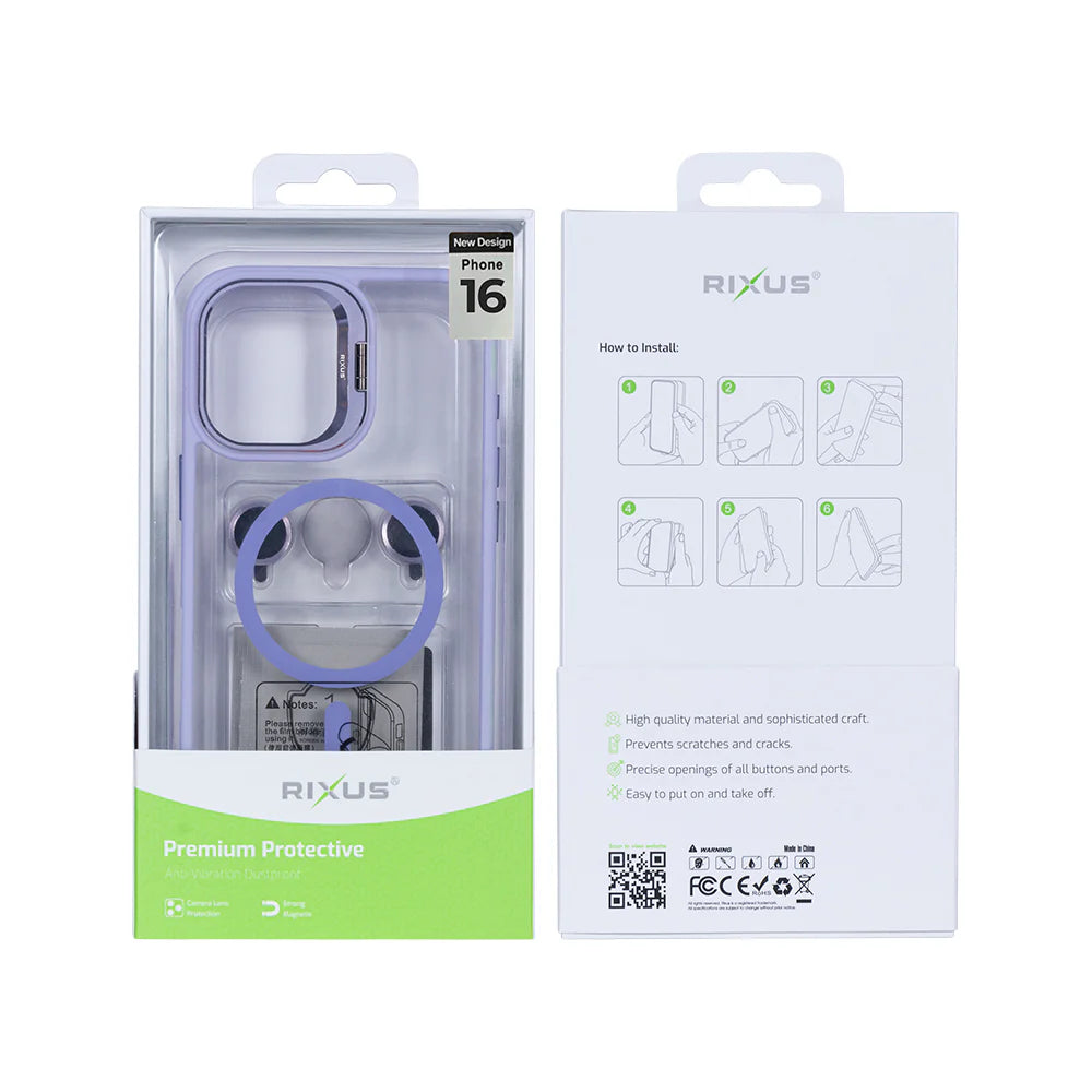 Masszív tok MagSafe-fel iPhone 16-hoz (lila)