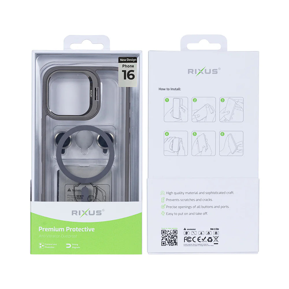 Masszív Magsafe tok iPhone 16-hoz (Titanium Grey)