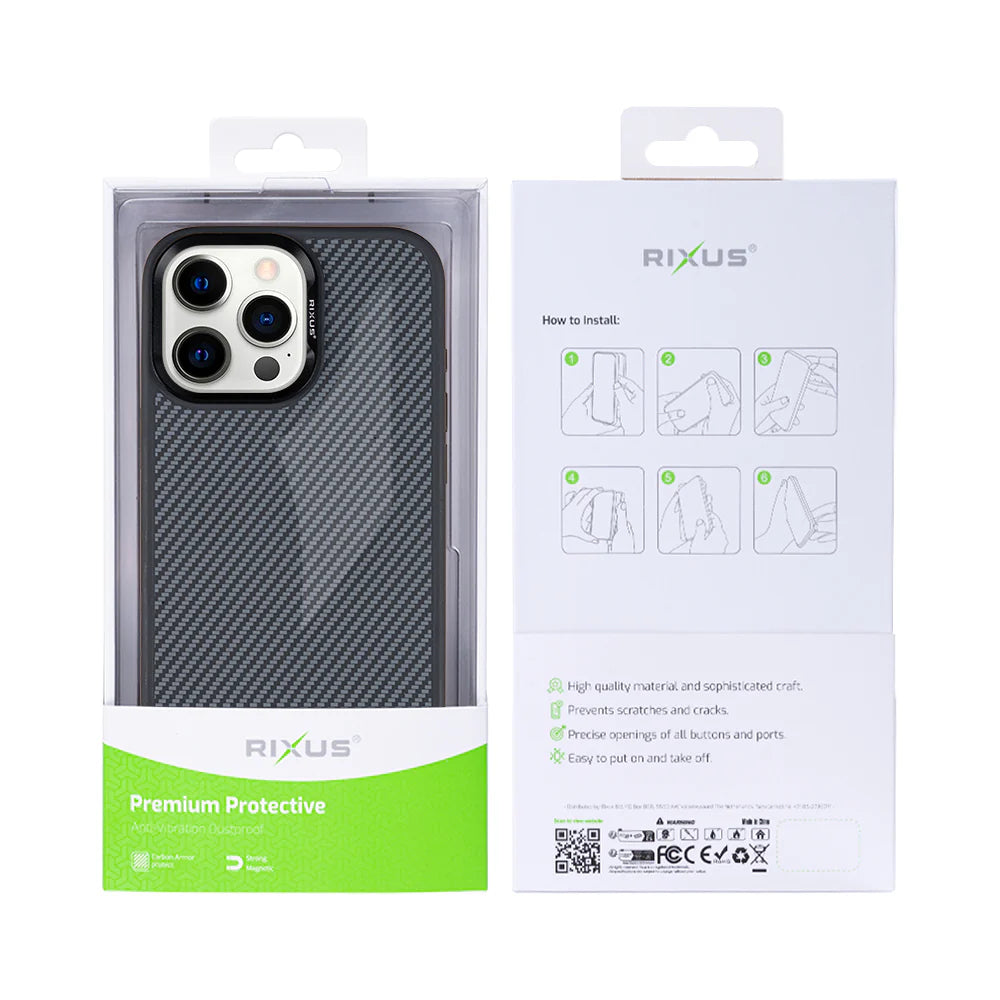 Carbon MagSafe tok iPhone 15 Pro Max készülékhez (Titanium Black)