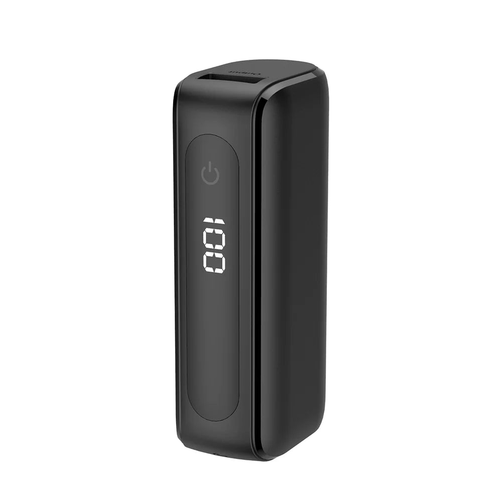 Kompakt Powerbank digitális kijelzővel 5000 mAh (fekete)