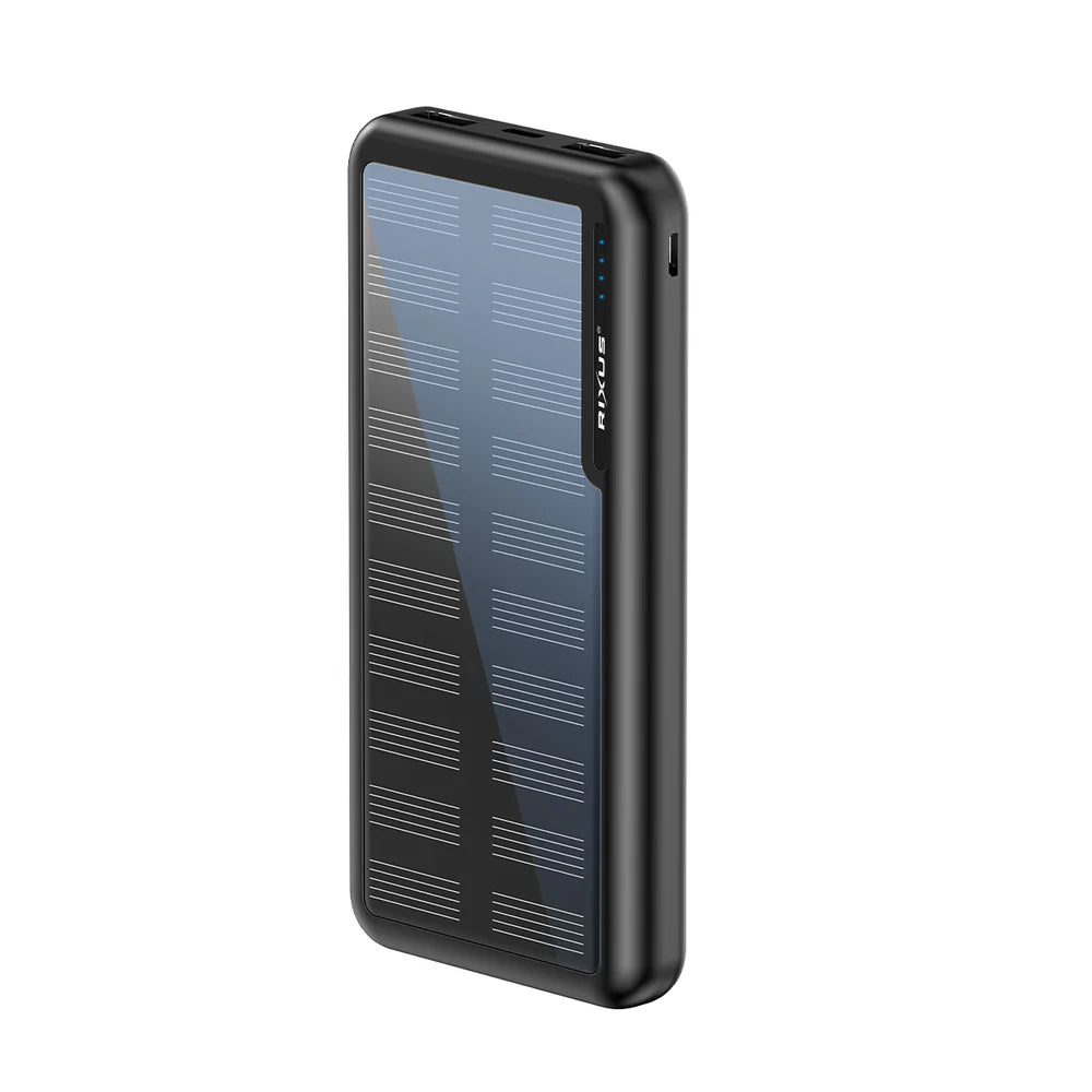 Napelemes powerbank 10000 mAh (fekete)