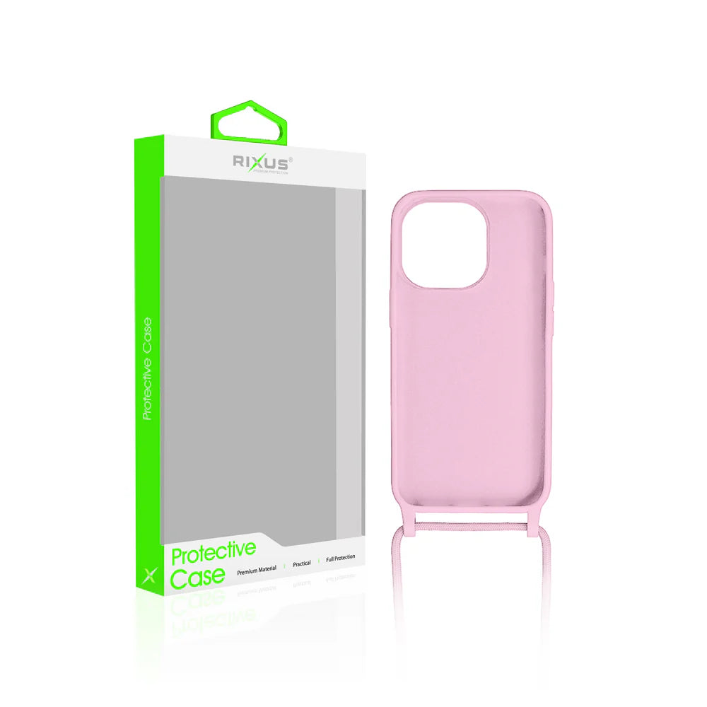 TPU tok pánttal iPhone 15 Pro Max készülékhez – Rózsaszín